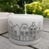 Grachtenhuisjes kaars